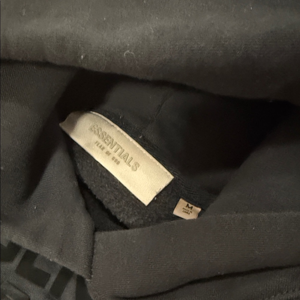 Essentials Kids Black Sweatpants & Hoodie Set - Picture 3 of 10